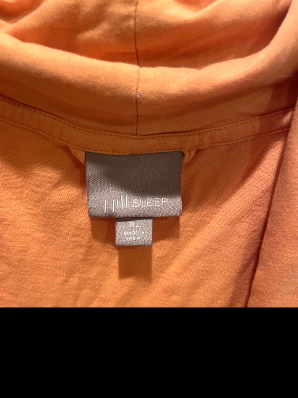 Orange J.Jill Sleep 100% Cotton Bathrobe Size XL - Picture 5 of 8